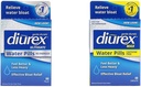 Diurex Ultimate Re-Energising 60 Število Max Caffeine-Free 48 Število Največja moč vodne tablete Bloat Relief paketi