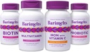 BariMelts Popolna postbariatrična kirurgija paket - multivitaminski, železo z vitaminom C, Biotin, in probiotiki