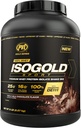 Zlata serija PVL - 100% Whey ISOGOLD Sport - Premium Whey Protein Isolate Shake Mix - 5 LB - Trojna čokolada