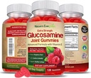 Extra Strength Glucosamine Joint Support Gummy Supplement | Natural Joint Health Support & Flexibility for Back, Knees, & Hands | Vitamin E for Immune Support for Women & Men | 120 Gummies