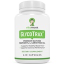 VitaMonk GlycoTraxTM GPLC Ekstra velika steklenica - 120 Kapsule visokoabsorpcije Glicin Propionil-L-karnitin brez umetnih polnil - Glicin Propionil L Karnitine Dodatek
