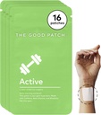 Dobra Patch Active Patch, Energy Support, Naravni Patch s kofeinom, Beta Alanine, Rhodiola, Rastlinske moči Nosite Wellness, Trajna sprostitev (16 Total Patches)