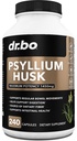 Psyllium Husk Kapsula Fiber Supplement - Naravne kapsule v prahu za zaprtje Relief za odrasle - Hranilna topen Fiber tablete & Dnevna podpora regularnosti - Bulk seme Husks Prebavne dopolnila