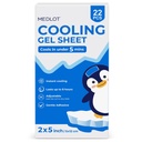 LotFancy Fever Patch za otroke, 22 Liste, Fever Reducer, Baby Cool Pads, Gel Cool Patch za vročino, Glavobol Relief, 4,7 x2 palca