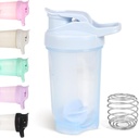 D.Y.A 16oz Shaker steklenica, Leak Proof Sports Shaker pokali za stresanje beljakovin,Shaker steklenica za pred vadbo in potovanje, BPA brezplačno in enostavno čisto beljakovin Shaker steklenica, modra