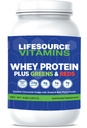 LifeSource Vitamini Whey Plus Zeleni & rdeči Phyto Hrana (4 funti)