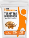 BulkSupplements.com Turčija Mastna goba ekstrakt v prahu - Coriolus Versicolor Extract, goba dodatek - Vegan & Gluten Free, 1g na serviranje, 250g (8.8 oz) (Pack of 1)
