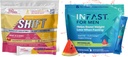 Real Ketones Intermitent Fasting Drink Mix Bundle za hujšanje Podpora Raspberry Lemon Shift Elektroliti & Intermittent Fasting Elektroliti za moške z BHB Exogene Ketones (30 Count vsak)