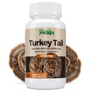 Parker Naturals Turkey Repne gobe Kapsule - Ekološka goba dopolnilo za zdravstveno podporo imunskega sistema - 1000 mg Premium gobe dopolnila - 120 kapsul