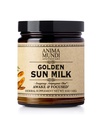 Anima Mundi Apotekary Golden Sun Milk - Sproščujoče rastlinsko-bazen prašek z organskimi začimbami Kurkurja, Ashwagandha, Reishi & Vanilla - Nesladkana pijača v prahu - spodbujanje čuta za mir (5oz / 142g)