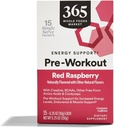 365 s celotno živilsko tržišče, Pred-workout energijska podpora s kofeinom, Eno-Serve paketi, Rdeča malina, 15 Štetje