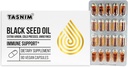 Tasnim Black Seed Oil Organic Cold Pressed Kapsule 100% Pure Cold-Presed Black Cumin Seme Oil Nigella Sativa za imuno podporo, Joint Comfort in Vitality