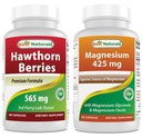 Najboljši naravni Hawthorn Berry 565 mg & magnezijev glicinat 425 mg