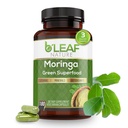B'LEAF NATURE Organic Moringa Kapsule 1000mg, 180 Count – Moringa kapsule z organskim Olefeira Prašek za imuno podporo, energijo in ravnotežje – Vegan, Non-GMO dodatki za dnevno wellness
