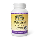 Natural Factors Ubiquinol 200 mg - Supports Heart Health & Natural Vitality - Antioxidant Support Supplement with Superior Absorption - Energy Support with Flaxseed Oil - 60 Softgels (60 Servings)