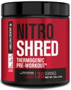 Jacked Factory NITROSURGE Shred Pre Workout dodatek - Energy Booster, Instant moč pridobi, Sharp Focus, Močne črpalke - Dutric Oxide Booster & PreWorld Powder - 30Sv, Črna Cherry