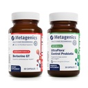 Metagenike Berberine GT (60 kapsul) & UltraFlora Control Probiotic (30 strežb) - Podpira zdravje srca - Aids Zdrava sestava telesa