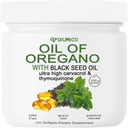 Olje Origano s črnim oljem Softgels, Origano Oil kapsule Organic, 2 v 1 6000mg Olje Origano s črnim oljem Semena 200mg, 300 Število
