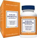Vitamin Shoppe Probiotic Zakasnjena sprostitev 30 milijard - z 10 Probiotic sevi za podporo prebavne, Imunsko in vaginalno zdravje ali Yeast Imbalance - Rokavice Stable (30 Veggie Caps)