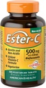 Ester-C American Health with Citrus Bioflavonoids Vegetarijanske tablete, 24-urna imunska podpora, Nežen na želodcu, neacid vitamin C, Non-GMO, Gluten-free, Vegan, 112 Serving, 500 mg, 225 Število
