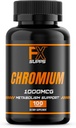 FX SUPPS Kromov polinikotinat 1000 μg (100 kapsul) Dodatki za obvladovanje teže za moške in ženske 