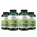 Swanson Saw Palmetto - zeliščni dodatek za spodbujanje zdravja moških prostate - naravni las dopolnilo in zdravje v urinu (540 mg 250 kapsul) (4 pakiranja)
