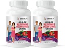 BariatricPal All-in-One žvečljivi multivitamin s kalcijevim citratom in železom - mešano jagodičje (60-dnevna zaloga)