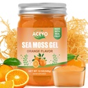 ACEYO (12 OZ) Sea Moss Gel Organic Raw Vegan Orange Arowed Irish Seamoss 102 Vitamini in minerali Divji pridelani ne-GMO imunodefense booster ščitnica Prebavna podpora