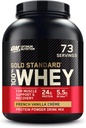 Optimum Nutrition Gold Standard 100% Whey Protein Powder, francoski Vanilla Creme, 5 funtov (Packaging May Vary)