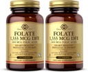 Solgar Folat 1,333 mcg DFE (Folna kislina 800 mcg) - 250 tablet, pakiranje po 2 - Predporodna podpora - Ne-GMO, Vegan, Gluten Free, Dairy Free, Kosher - 500 skupnih servingov