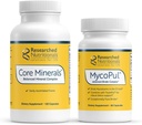 Preiskave Prehrana MycoPul Binder & Core Minerals Bundle - Podpora Minerals Status v telesu med Binder protokoli (2 izdelkov)