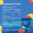 UltraCalm Super Cortisol Drink, Calm Magnezij Glycinate Powder (30 serviranja), L-teanin, Ashwagandha, Vitamin D, Brez sladkorja, Malina Limonada Elektroliti Powder-1