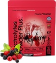 PrašekVitamin Elektroliti powder Plus (20 Servinges) malina Elektrolitni prašek Zero Calorie Keto,0 sladkor, brez maltodekstrin,1000mg kalij,120mg kalcij,120mg magnezij, roza himalajska sol