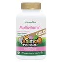 NaturesPlus animal parade zlato multivitaminski otroški žvečilni bonboni - lubenična aroma - 120 Animal-shaped tablete, pakiranje 2 - vitamin D3, K2 & probiotiki - Vegan, Gluten prost - 120 skupno serviranje