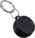 Kovinski prenos - Prenosni Daily Travel Keychain tablete imetnik vodoodporne, majhna posoda za ušesa, tablete, Kovanci Združljivi z Loop, Eargasm & Vibes, Kompaktna Mini tabletke škatla (črna)