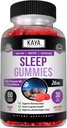Kaya Naturals Melatonin Gumies (26mg) Health Supplement & Pomoč za spanje za odrasle, vam pomaga zaspati seveda, Vitamin B6 Gummies - 60 Gummy Vitamini za ženske in moške - 30-dnevno oskrbo