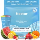 Nectar Energy Booster - Organic Caffeine, B12 & Elektroliti - Sugar Free & Zero Calorie – Zdrava kava, Energy Drink & Soda Alternative – Hidracija in energijska dopolnila (Variety 30 Powder Packets)