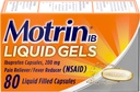 Motrin IB Ibuprofen 200 mg Tekoči geli, Ibuprofen Pain Reliever & Fever Reducer za odrasle, Reliever iz manjšega artritisa bolečine, bolečine v mišicah, glavobol, menstrualne kratice in backache, 80 ct