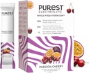 Know Brainer Purest Electrolyte Passion Cherry Powder Packets – Hidracija celotne hrane - Ekološki zamrznjeni sadeži in sol Solar Sea za končno elektrolitsko ravnovesje