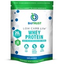 Biotrust Low Carb Lite, Low Calorie Protein Powder – brez ogljikovih hidratov, brez sladkorja, nizko natrij, Keto Protein Powder – 20g sirotkinih beljakovin z nizko vsebnostjo ogljikovih hidratov – nearomatiziranih, 14 serverjev