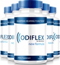NutraRize (5 paketov) Odiflex kapsule, Premium Ear Health Formula, All-Natural dodatek za zaščito notranjega ušesa, Uradna podpora sluha tablete, Odi Flex Reviews (300 kapsul)