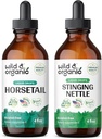 Divja in organska konjska tinktura 4 fl oz & tinktura korenine koprive 4 fl oz