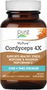 PURE BESENCE LABS MyPure Cordyceps 4X gobe - Koncentrirane Cordyceps gobe v prahu dodatki za imunski sistem, Stress Response, Fizične in duševne zmogljivosti - 2 mesecev dobave