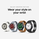 SAMSUNG Galaxy Watch 6 Bespoke Edition 47mm Exclusive Bluetooth Smartwatch, Health, Fitness, Sleep, HR Tracker, Izboljšana baterija, Safir Crystal Glass, ameriška različica, Black D-Buckle Band, Hybrid Camel