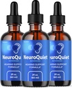(3 Pack) NeuroQuiet kapljice - Uradna NeuroQuiet Dnevna podpora za sluh vse naravne čiste tekočine Napredna formula za zdravje ušesa, slušne jasnosti in notranje uho bilance pregledi, 3 steklenice za 3 mesece