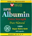 Novo & izboljšano zlato Super Albumin Extra Strenth 1500 mg 200 kapsul