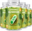 800 MG liposomski sulforafan, močan dvojni dostava za maksimalno absorpcijo in moč, izvleček Brokolija, antioksidant in dodatek jeter, 240 Softgels