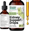 Večno Puppy Ledvična podpora Kapljice za pse - Cordyceps gobe, Astragalus, Stinging Nettle Leaf Extract - Tekoči pes Vitamini in dodatki - Sladkor & Alkohol brez tinkture - 2 fl oz