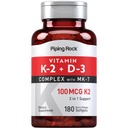Piping Rock Vitamin K2 D3 dodatek 