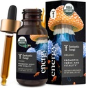 Fantastic Fungi Cordyceps Gobe Tinkture kapljice - 4-v-1 Stress Support & Energy Elixir z ginseng, Turčija Tail & Rhodiola - Izvleček organskih gob Tekoča, 30 Serving, 1 fl oz